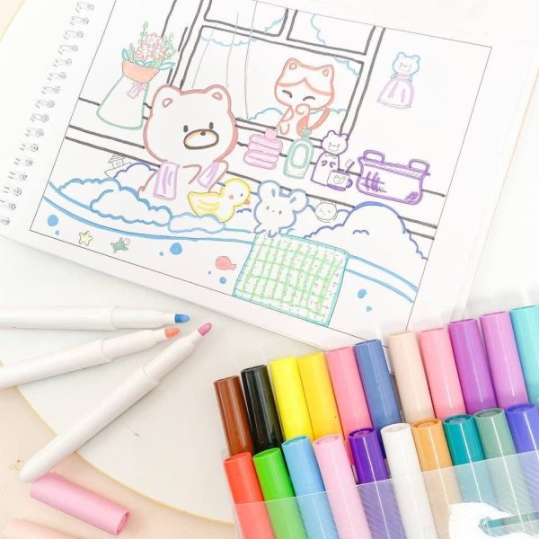 ست 24 عددی ماژیک اکرولیک طرح پاندا PANDA BOBO کد 2058