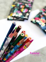 مدادرنگی 12 رنگ YaLong طرح گل Flowers کد YL231057-12 - Image 3