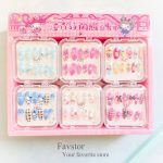 ست 12 عددی ناخن مصنوعی طرح کرومی و Sanrio کد 3196 - Image 2