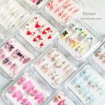 ست 12 عددی ناخن مصنوعی طرح کرومی و Sanrio کد 3196