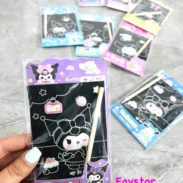 ست 4 عددی اسکرچ کارت طرح کرومی و Sanrio کد XXTY-202