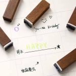 ست 28 عددی مهر چوبی طرح حروف الفبا و اعداد ANTIQUE STAMP - Image 3