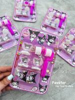 ست 6 تکه مهر غلطکی طرح کرومی و Sanrio و جوهر یدک کد QL-8819 - Image 2