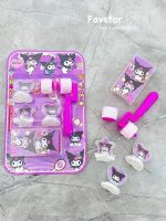 ست 6 تکه مهر غلطکی طرح کرومی و Sanrio و جوهر یدک کد QL-8819