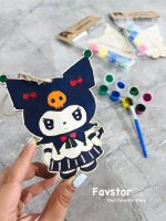 ست تابلو رنگ آمیزی چوبی آویزدار و گواش BIERSI سری WOOD CRAFTS طرح کرومی کد 1062