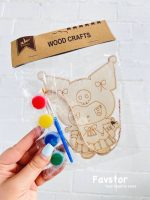 ست تابلو رنگ آمیزی چوبی آویزدار و گواش BIERSI سری WOOD CRAFTS طرح کرومی کد 1062 - Image 4