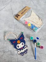 ست تابلو رنگ آمیزی چوبی آویزدار و گواش BIERSI سری WOOD CRAFTS طرح کرومی کد 1062 - Image 2