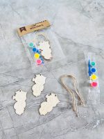 ست 3 عددی تابلو رنگ آمیزی چوبی آویزدار و گواش BIERSI سری WOOD CRAFTS طرح وسایل نقلیه و حیوانات کد 1062 - Image 8