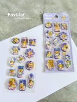 استیکر آکواریومی M طرح CUTE PET PARTY سری YML-06 - Image 5
