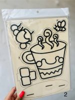 ست کاردستی استند چوبی آویزدار 5 تکه و خمیر دونه برفی - Image 15