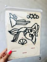 ست کاردستی استند چوبی آویزدار 5 تکه و خمیر دونه برفی - Image 16