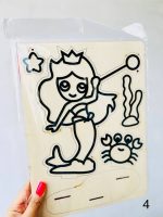 ست کاردستی استند چوبی آویزدار 5 تکه و خمیر دونه برفی - Image 12