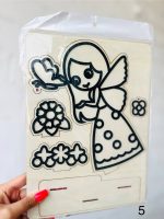 ست کاردستی استند چوبی آویزدار 5 تکه و خمیر دونه برفی - Image 11