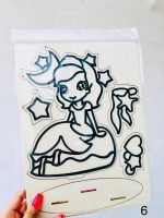 ست کاردستی استند چوبی آویزدار 5 تکه و خمیر دونه برفی - Image 7