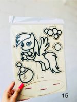 ست کاردستی استند چوبی آویزدار 5 تکه و خمیر دونه برفی - Image 8