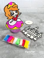 ست کاردستی استند چوبی 2 تکه و خمیر دونه برفی سری اول