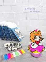 ست کاردستی استند چوبی 2 تکه و خمیر دونه برفی سری اول - Image 3