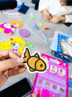 ست کاردستی استند چوبی آویزدار 5 تکه و خمیر دونه برفی - Image 2