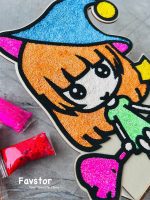 ست کاردستی استند جاقلمی چوبی و خمیر دونه برفی - Image 5