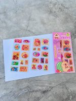 ست دو عددی استیکر شفاف طرح تمبر کاپی بارا کد YKA-1 - Image 5