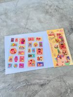 ست دو عددی استیکر شفاف طرح تمبر کاپی بارا کد YKA-1 - Image 7