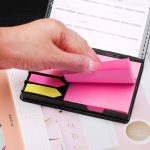 ست تقویم، استیک نوت و ایندکس جلد چرمی پهن رومیزی - Image 2