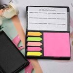 ست تقویم، استیک نوت و ایندکس جلد چرمی پهن رومیزی