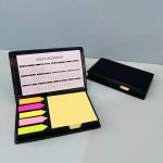 ست تقویم، استیک نوت و ایندکس جلد چرمی پهن رومیزی - Image 4