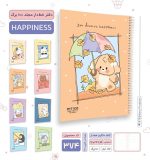 دفتر خط دار مجلد 100برگ پیتیکو سری Happiness کد 374 - Image 3