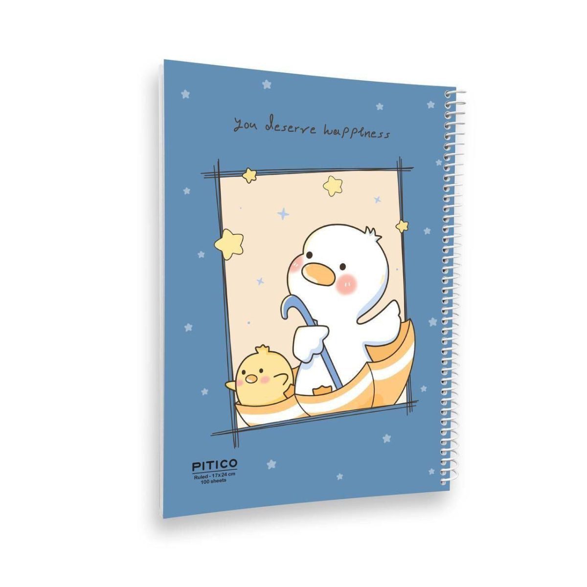 دفتر خط دار مجلد 100برگ پیتیکو سری Happiness کد 374 - Image 7