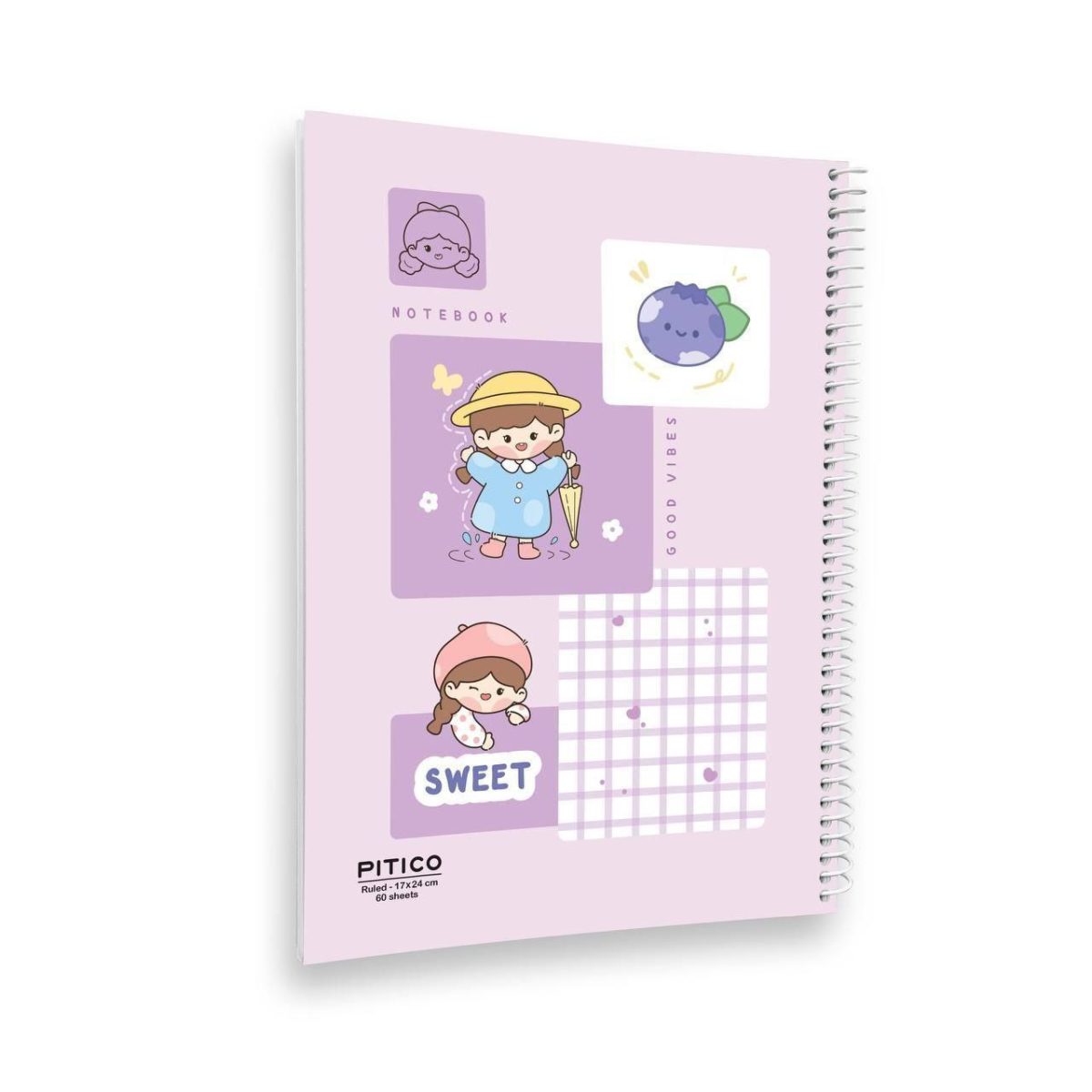 دفتر خط دار مجلد 60 برگ پیتیکوسری School کد 372 - Image 4