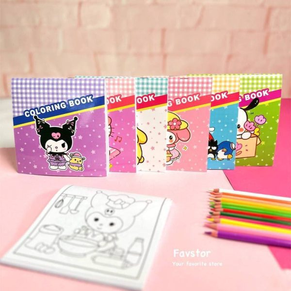 دفترچه رنگ آمیزی 36 برگ پانداک سری کرومی و Sanrio
