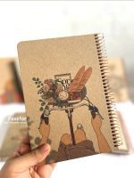 دفتر جلد سخت کرافت خط دار سویل کد 804 - Image 6