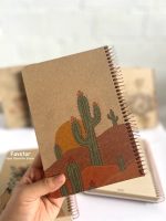 دفتر جلد سخت کرافت خط دار سویل کد 804 - Image 4