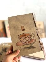 دفتر جلد سخت کرافت خط دار سویل کد 804 - Image 9