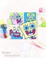 ست تابلو بوم رنگ آمیزی خمیری Paint by numbers سایز 20*20 کد 24DF0879 - Image 17