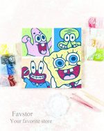 ست تابلو بوم رنگ آمیزی خمیری Paint by numbers سایز 20*20 کد 24DF0879 - Image 8