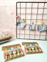 ست 10 عددی گیره چوبی WOODEN CLIP طرح روز های هفته کد bes086-1066 - Image 2