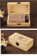 ست 36 عددی مهر چوبی طرح حروف الفبا و اعداد RUBBER STAMP SET - Image 3