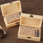 ست 36 عددی مهر چوبی طرح حروف الفبا و اعداد RUBBER STAMP SET