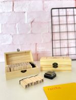 ست 36 عددی مهر چوبی طرح حروف الفبا و اعداد RUBBER STAMP SET - Image 4