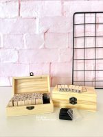 ست 36 عددی مهر چوبی طرح حروف الفبا و اعداد RUBBER STAMP SET - Image 5