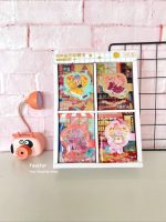 دفترچه جلد مگنتی JINGU طرح دختر انیمه FLOWER SHOP کد 2812 - Image 5