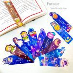 ست 5 عددی بوک مارک طلقی MEI QI طرح گلکسی و شازده کوچولو کد MQ-824 - Image 2