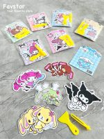 ست 12 عددی استیکر XIAO XANG طرح کرومی و Sanrio کد XX-D002 - Image 3