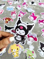 ست 12 عددی استیکر XIAO XANG طرح کرومی و Sanrio کد XX-D002