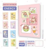 دفتر 4 خط زبان مجلد استیکر دار 60 برگ پیتیکو سری energy کد 376 - Image 3