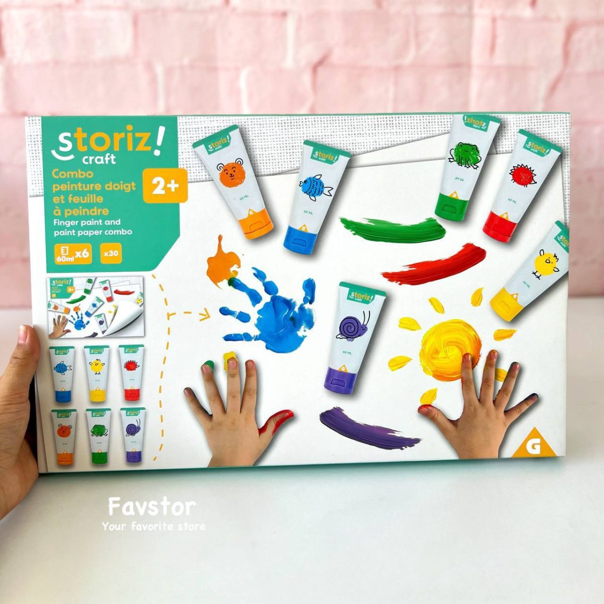 ست رنگ انگشتی تیوپی 6 رنگ و دفتر Storiz Craft کد 620932 - Image 5