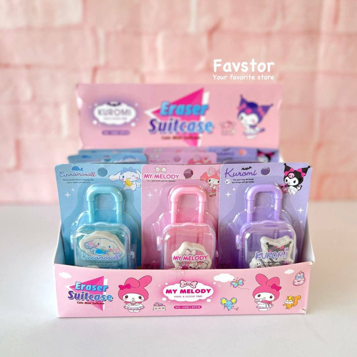 ست پاک کن چمدانی طرح کرومی و Sanrio کد 1059 - Image 3