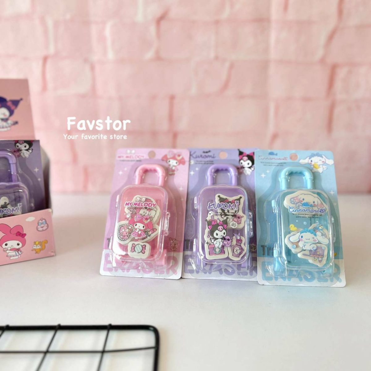 ست پاک کن چمدانی طرح کرومی و Sanrio کد 1059 - Image 1